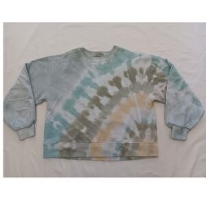Abercrombie Fitch Soft A&F Collection Tie Dye Sweatshirt Women Size Med Crewneck